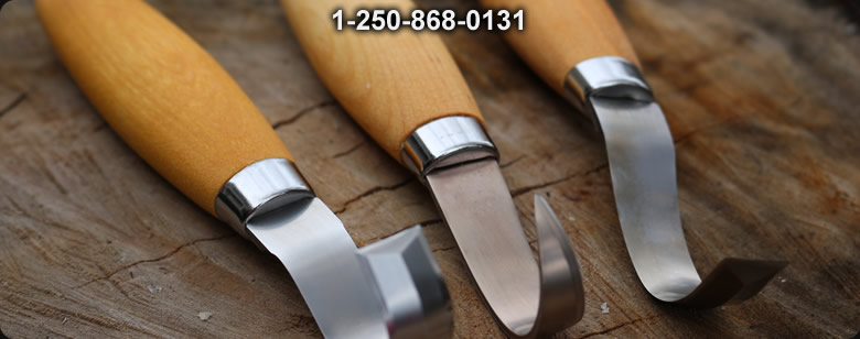 German Made Curved Draw Knife - Bushcraft Ontario