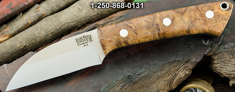 Barkriver Knives A2 TUSK Desert Ironwood with Mosaic Pins - Bushcraft Ontario