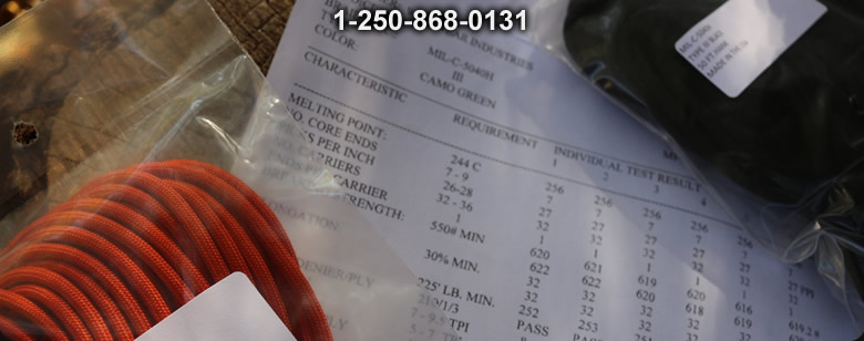 MIL SPEC Paracord INT Orange 100FT - Bushcraft Ontario